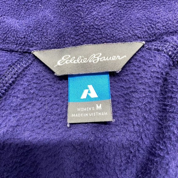 EDDIE BAUER Full Zip Up Collar Long Sleeve Fleece Jacket Women's Size Medium - Picture 7 of 12